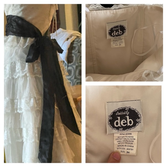 COPY - Deb Size 4 Layered Lace Dress - Picture 2 of 2